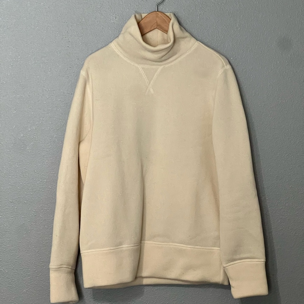 Cream Turtleneck Sweater